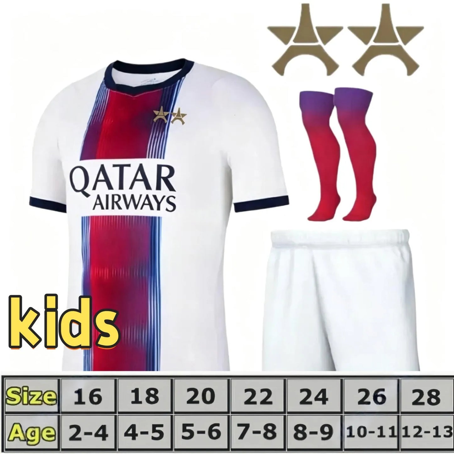 Psge jersey 26 27 DEMBELE HAKIMI BARCOLA NEVES ZAIRE EMERY DONNARUMMA MARQUINHOS - SitterJersey.com