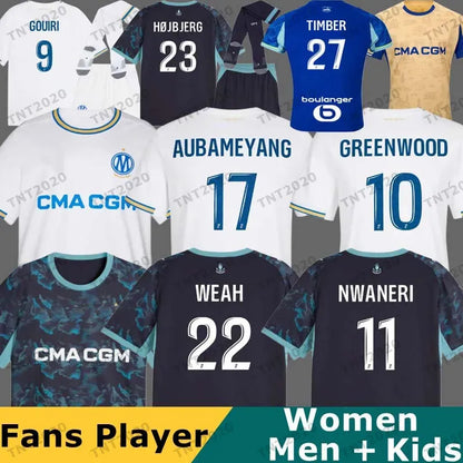 26 27 Maillot Marseille 2027 OM Monumentale Soccer Jerseys GREENWOOD RULLI BALER - SitterJersey.com
