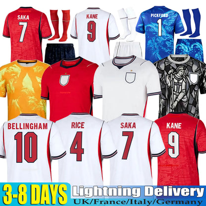 England Football Kit 2026 England World Cup 2026 Football Shirt Soccer Jerseys KANE BELLINGHAM EZE SAKA PALMER RICE FODEN Kids Mens Women 26 27 Kit - SitterJersey.com
