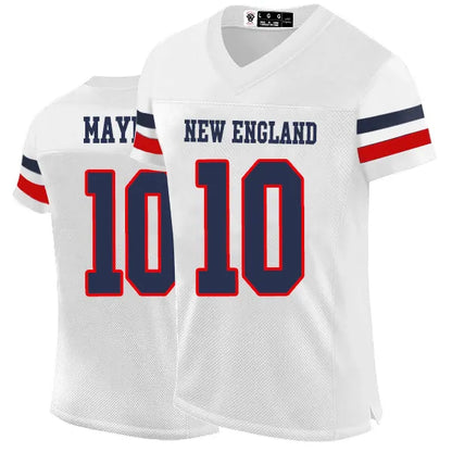 10 Drake Maye Football Jerseys Christian Gonzalez Rhamondre Stevenson Demario Do - SitterJersey.com
