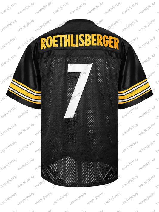 #7 Comfy V-Neck Football Jerseys Men Mesh Embroidery for Training and Competitio - SitterJersey.com