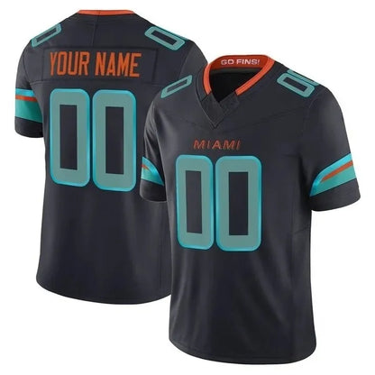17 Jaylen Waddle Custom 2025 Rivalries Jersey 1 Tua Tagovailoa De'Von Achane Tyr - SitterJersey.com