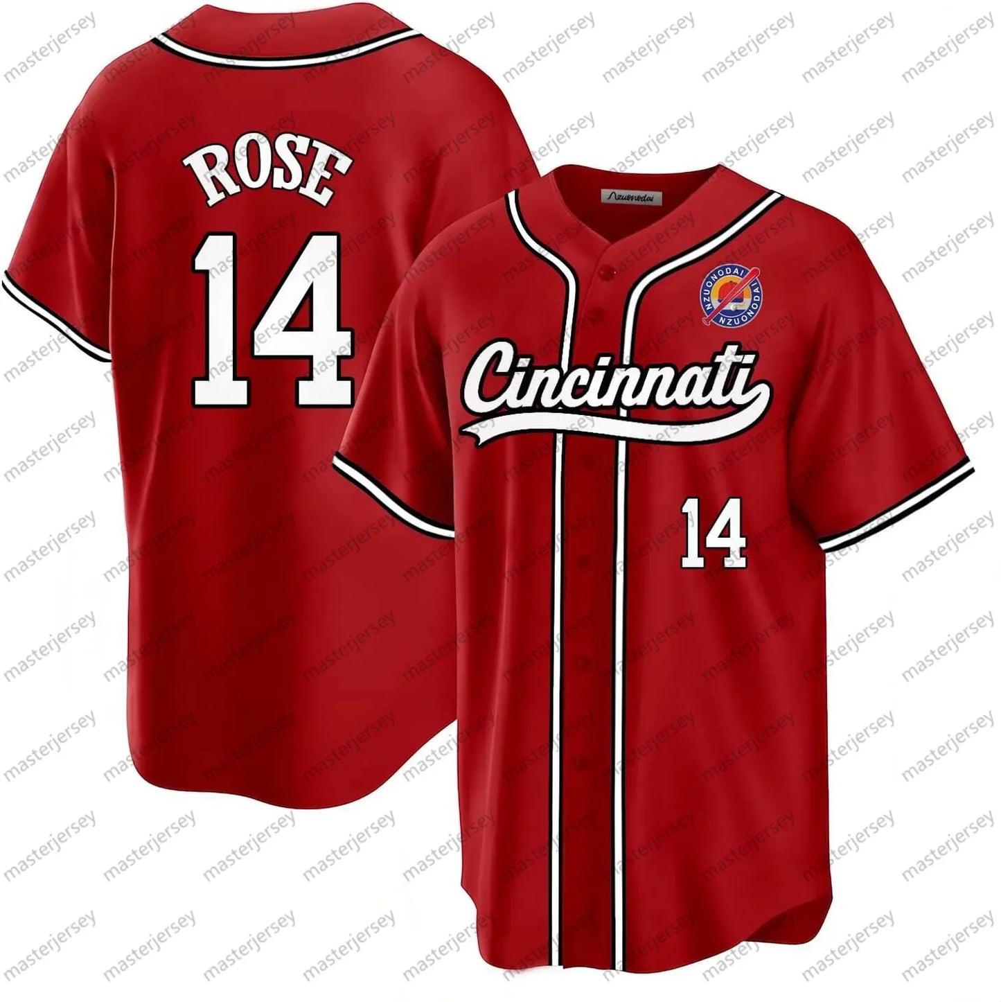 14 ROSE Baseball Jerseys DE LA CRUZ GRIFFEY Custom Men/Women/Youth Jersey - SitterJersey.com