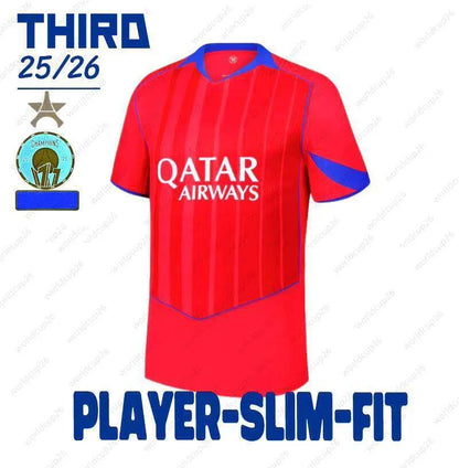 25/26 Season 1:1 Soccer Football Jersey Outdoor Sports Shirt Dembele Doue Kvarat - SitterJersey.com