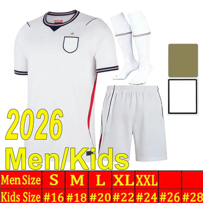 England Football Kit 2026 England World Cup 2026 Football Shirt Soccer Jerseys KANE BELLINGHAM EZE SAKA PALMER RICE FODEN Kids Mens Women 26 27 Kit - SitterJersey.com