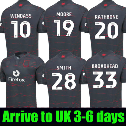 26 27 Wrexham soccer jerseys 2026 2027 WINDASS MOORE BATHBONE O'BRIEN SMITH BROA - SitterJersey.com