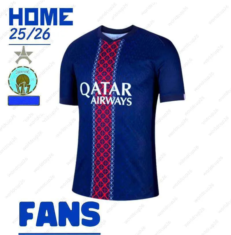 25/26 Season 1:1 Soccer Football Jersey Outdoor Sports Shirt Dembele Doue Kvarat - SitterJersey.com