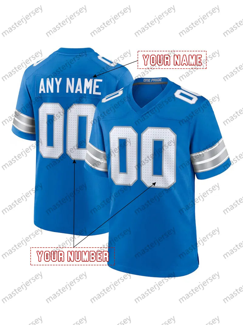26 Gibbs Football Jersey St. Brown Goff Hooker Jackson Montgomery Mens Women You - SitterJersey.com