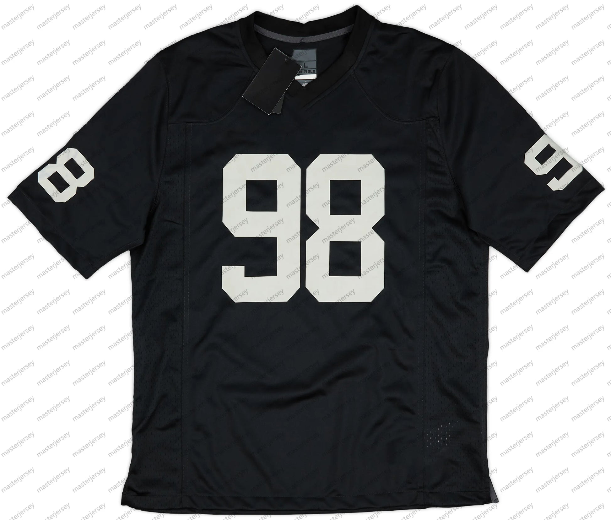 98 Crosby Custom Football Jersey O'Connell Bowers Ridder Abdullah Laube Jerseys  - SitterJersey.com