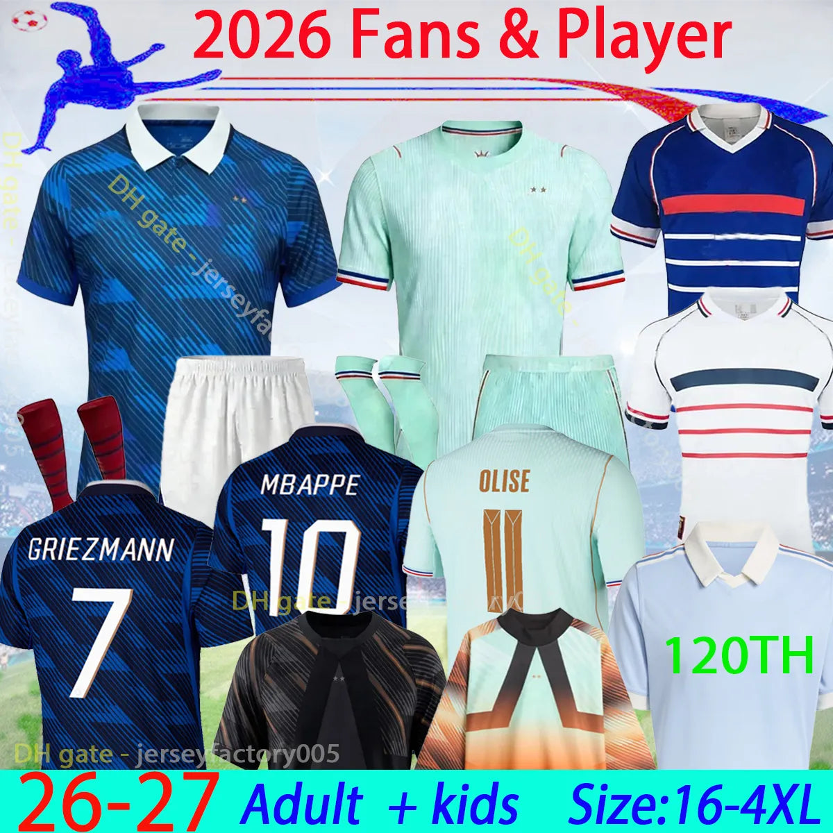 2026 KVARATSKHELIA O DEMBELE JOAO NEVES FERNANDEZ psges jersey 27 D DOUE Maillot - SitterJersey.com