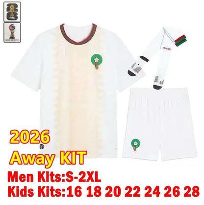 Morocco Jersey World Cup 2026 Maillot Maroc Soccer Jerseys National Team HAKIMI  - SitterJersey.com