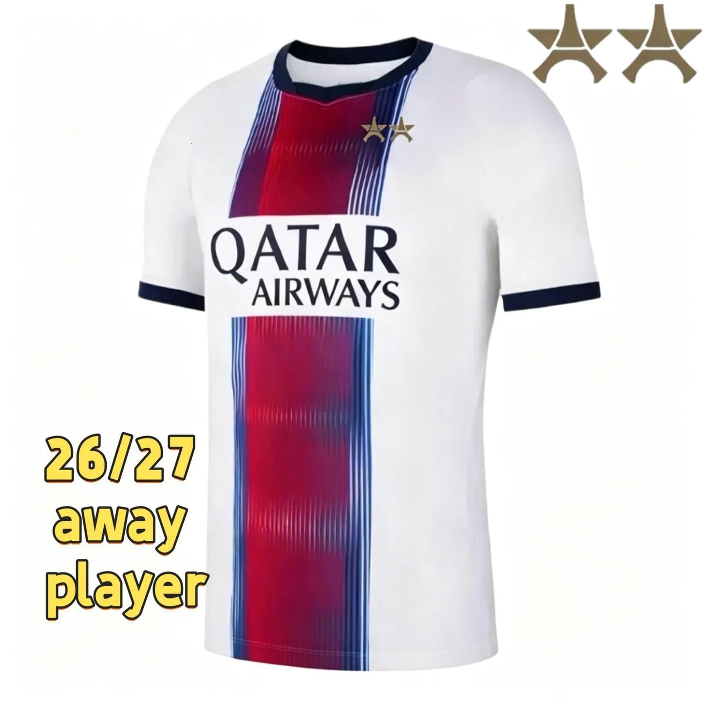 Psge jersey 26 27 DEMBELE HAKIMI BARCOLA NEVES ZAIRE EMERY DONNARUMMA MARQUINHOS - SitterJersey.com