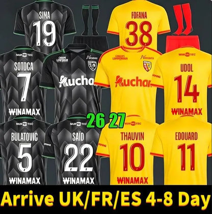 26 27 maillot RC Lens Soccer Jerseys NZOLA Men Kids home away Saint-Barbe specia - SitterJersey.com