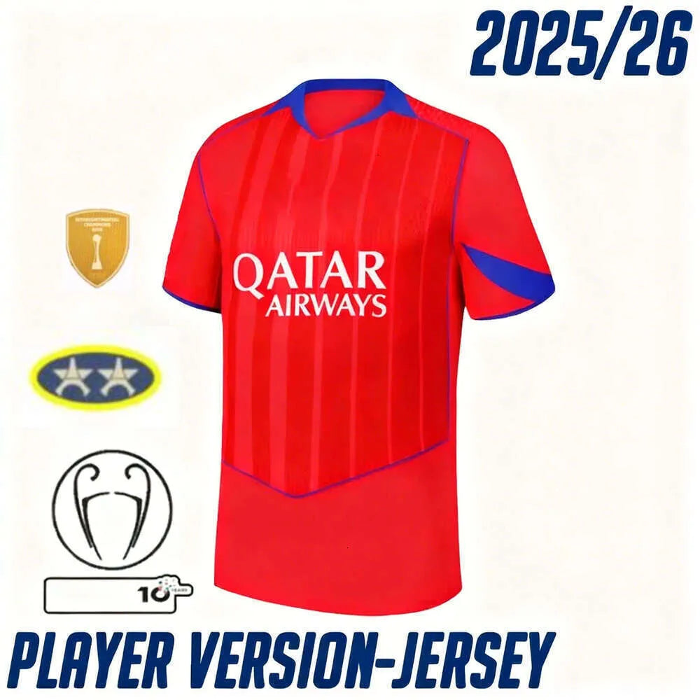 Psges Jersey 25 26 27 Ousmane Dembele Kvaratskhelia Maillot De Football Shirt To - SitterJersey.com
