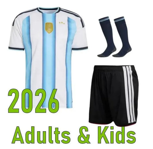 argentina world cup 2026 Argentina 26 27 50th home Soccer Jerseys MESSIS 50 Year - SitterJersey.com