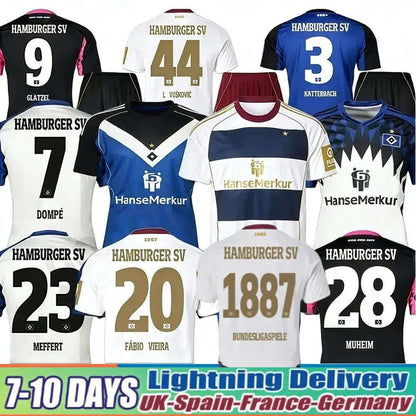 Hsv Trikot Soccer Jersey 25 26 27 Hamburger SV Football Jersey GLATZE VAGNOMAN O - SitterJersey.com