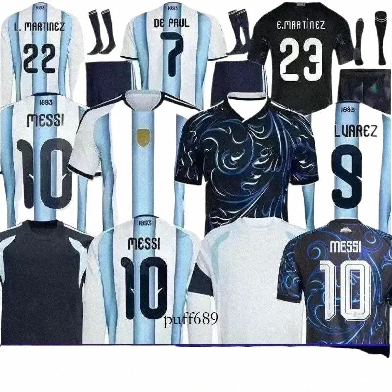 UK local ArgentinaS World Cup soccer Jerseys 26 27 MARADONA J. ALVAREZ FC Men Ki - SitterJersey.com