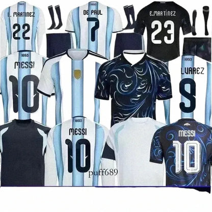 UK local ArgentinaS World Cup soccer Jerseys 26 27 MARADONA J. ALVAREZ FC Men Ki - SitterJersey.com