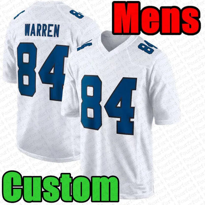 Tyler Warren Daniel Jones Football Jersey Jonathan Taylor Ahmad Sauce Gardner Ri - SitterJersey.com