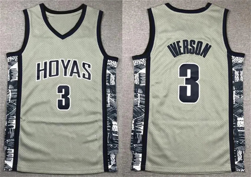 76erss Allen Iverson Jersey Retro Basketball Jerseys Men Youth Kids Georgetown H - SitterJersey.com