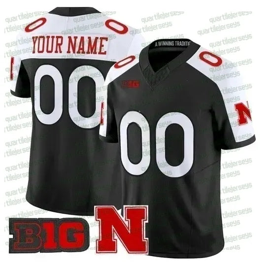 2026-27 Nebraska Cornhuskers Football Jersey Men women Daniel Kaelin Mekhi Nelso - SitterJersey.com