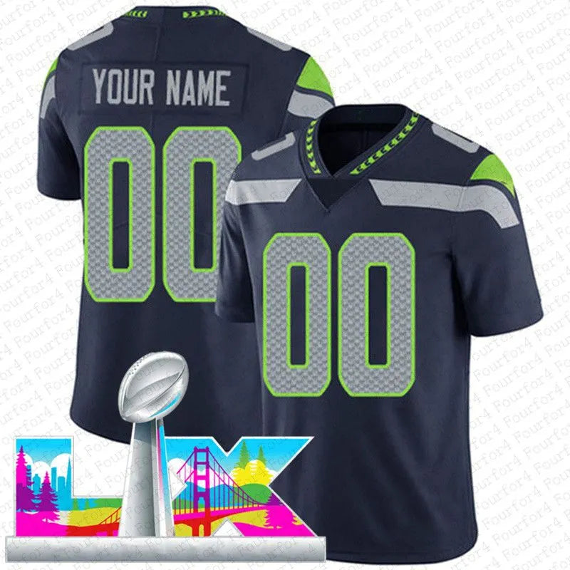 Sam Darnold Jaxon Smith-Njigba Football Jersey Cooper Kupp Jalen Milroe AJ Barne - SitterJersey.com