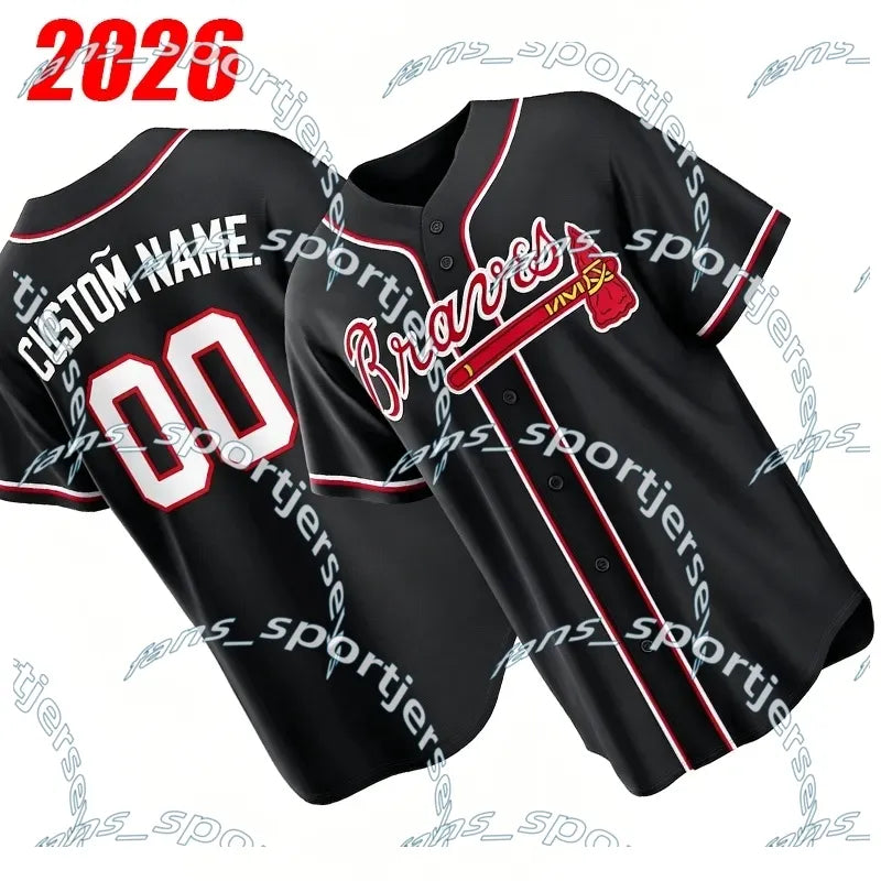 AtlantaBraves USA 250 Fourth of July Stadium Jersey Ronald Acuna Jr. Austin Rile - SitterJersey.com