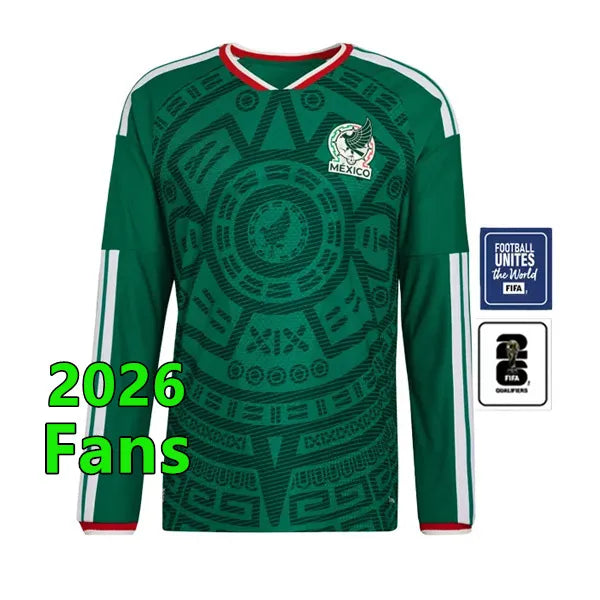 2026 Green Mexico jersey World Cup Home away Kit soccer jerseys A VEGA S GIMENEZ - SitterJersey.com
