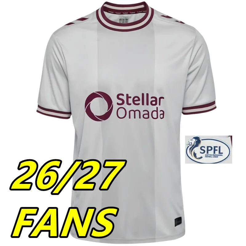 26 27 Heart of Midlothian Soccer Jerseys Hearts Home Fans BOYCE SHANKLAND DEVLIN - SitterJersey.com
