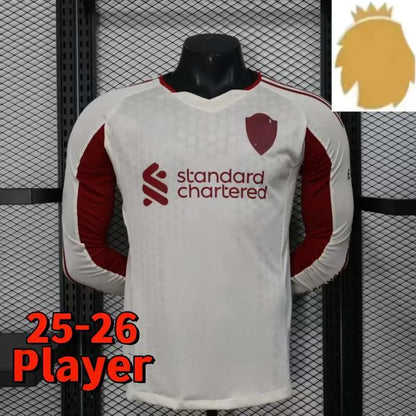 25 26 27 liverpool Wirtz SALAH football shirt Ekitike MAC ISAK ALLISTER Kerkez G - SitterJersey.com