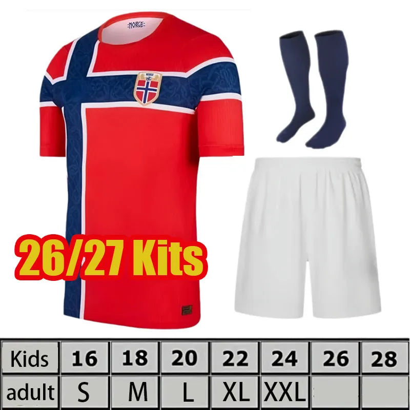26 27 world cup Norway soccer jersey 2026 2027 HAALAND odegaard Sorloth Berge Me - SitterJersey.com