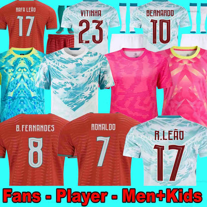 2026 Portugal soccer jerseys B.FERNANDES R. Leao JOAO FELIX BERMARDO camisa de f - SitterJersey.com