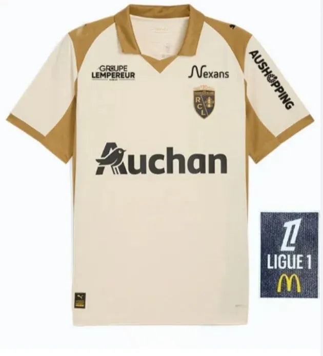 25 26 27 Home Away Maillot RC Lens Soccer Jerseys THIRD Saint-Barbe Special KAKU - SitterJersey.com