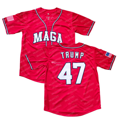In Stock 47 Red Baseball Jerseys Embroidery Personalize Perfect for fans individ - SitterJersey.com
