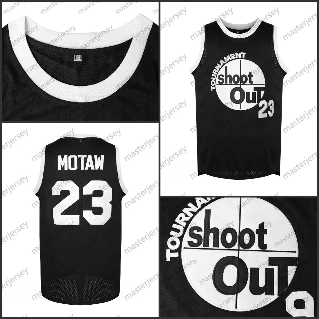 #23 MOTAW Men's Basketball Jersey Sweatshirt - Embroidered Movie Mesh Sleeveless - SitterJersey.com