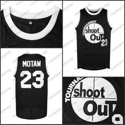 #23 MOTAW Men's Basketball Jersey Sweatshirt - Embroidered Movie Mesh Sleeveless - SitterJersey.com