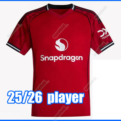 Manchester Uniteed 26 27 Jerseys CUNHA SESKO MARTINEZ MBEUMO football shirt B. F - SitterJersey.com