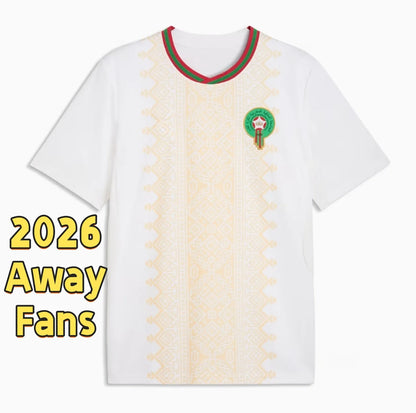 25 26 Morocco Soccer T Shirt NO10 Brahim HAKIMI ZIYECH Player Youth Sport Footba - SitterJersey.com