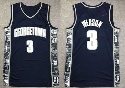 76erss Allen Iverson Jersey Retro Basketball Jerseys Men Youth Kids Georgetown H - SitterJersey.com