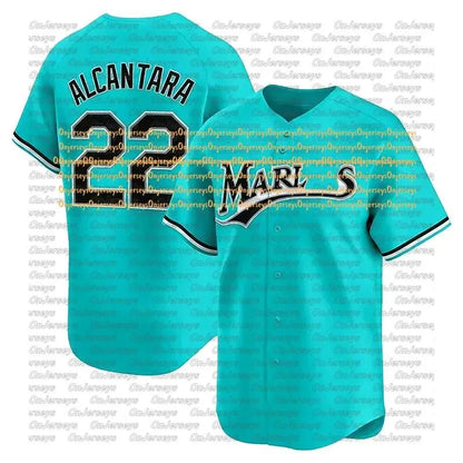 Miamis Marlins Jersey Eury Perez Kyle Stowers Otto Lopez Sandy Alcantara Liam Hi - SitterJersey.com