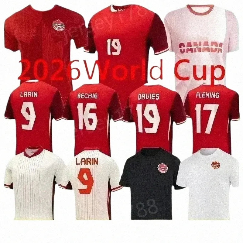 canada soccer jersey 2026 World Cup J.DAVID DAVIES LARIN 26 27 CAVALLINI MILLAR  - SitterJersey.com