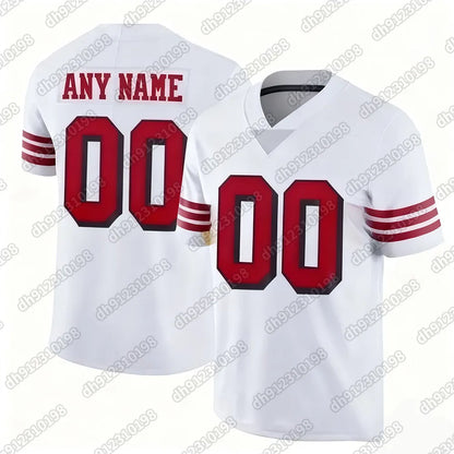 #13 PURDY Comfy V-Neck Football Jerseys Men Mesh Embroidery for Training and Com - SitterJersey.com