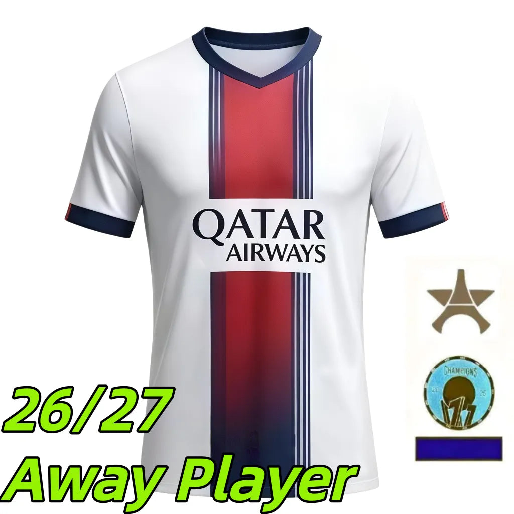 Psges jersey 26 27 maillot psges O.DEMBELE KVARATSKHELIA EMERY RAMOS HAKIMI N.ME - SitterJersey.com