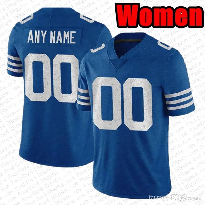 Tyler Warren Daniel Jones Football Jersey Jonathan Taylor Ahmad Sauce Gardner Ri - SitterJersey.com