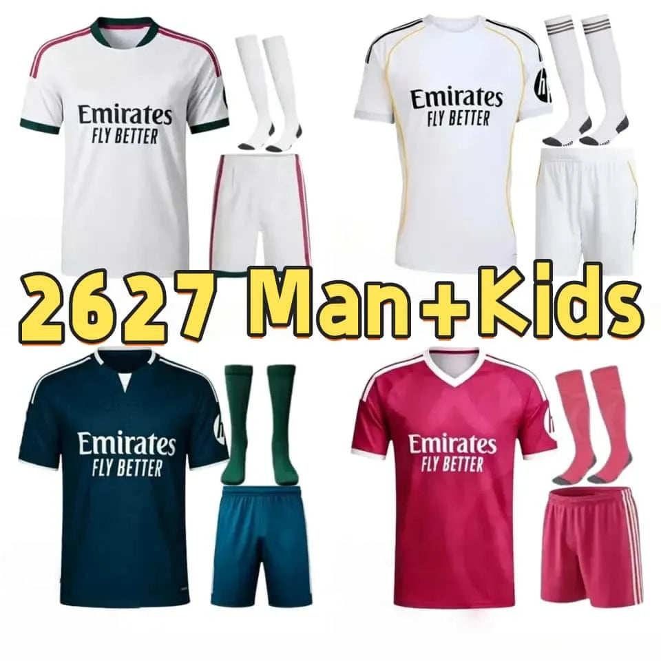 Real Madrid Jersey Kids 2026 Reals Madrid Soccer Jerseys MBAPPE BELLINGHAM Chandal VINI JR Children 26 27 Football Shirt Top Valverde Endrick RODRYGO CAMAVINGA Camiseta Jersey Kids Kits - SitterJersey.com
