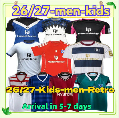 Hsv Trikot Soccer Jersey 25 26 27 Hamburger SV Football Jersey GLATZE VAGNOMAN O - SitterJersey.com
