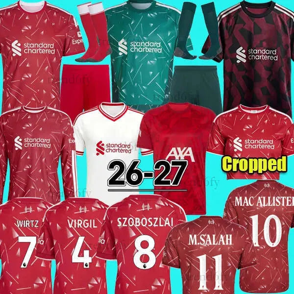 2026 ISAK EKITIKE WIRTZ DIOGO J. KERKEZ FRIMPONG M.SALAH liverpool 26 27 FC Foot - SitterJersey.com