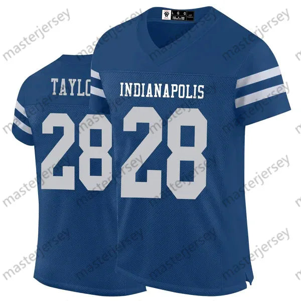 28 Taylor Richardson Flacco Downs Pittman Jr. 2024 Cities Football Jerseys Pierc - SitterJersey.com