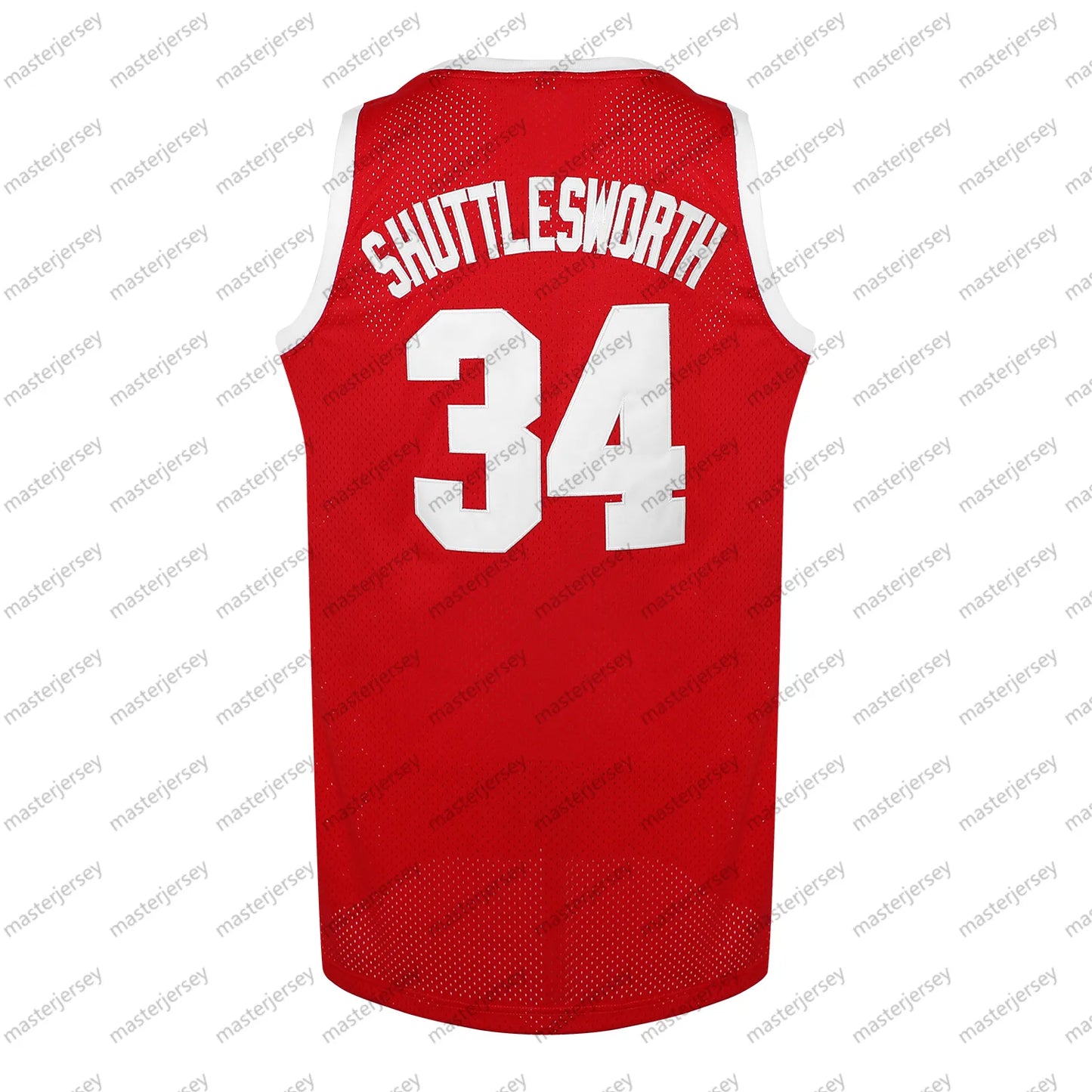 #34 SHUTTLESWORTH Men's Basketball Jersey Sweatshirt - Embroidered Movie Mesh Le - SitterJersey.com