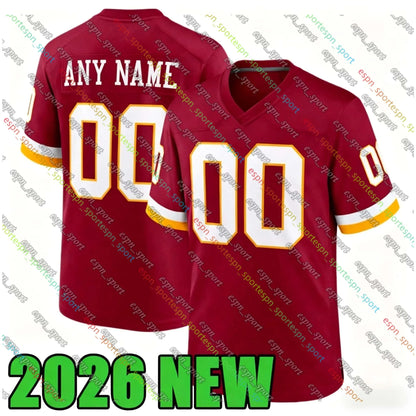5 Jayden Daniels Terry McLaurin Football Jersey Jacory Croskey-Merritt Mike Sain - SitterJersey.com